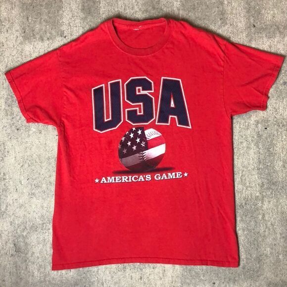Vintage USA “America’s Game” Baseball Tee | Large - Picture 1 of 3